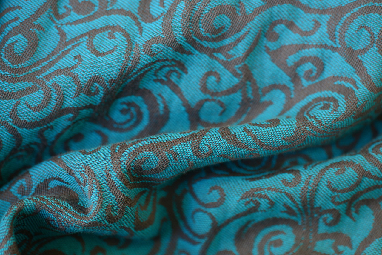 Huckepack Tendril-Turquoise-Grey Wrap